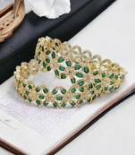 Opal touch star gold plated bangles (pack of 2)