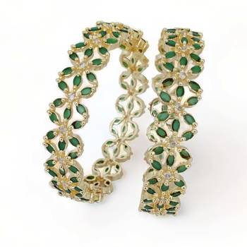 star gold plated bangles (pack of 2) 2