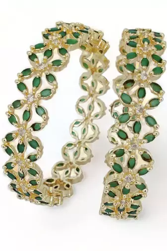 star gold plated bangles (pack of 2)