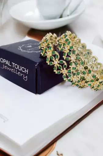 star gold plated bangles (pack of 2)