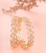 Opal touch star gold plated bangles (pack of 2)