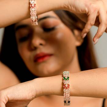 gleam rose gold bangles (pack of 2) 1