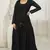 Black colour ethnic looking gown with shrug