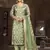 Green colour ethnic partywear suit in girlish organza fabric
