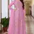  girlish partywear pink colour anarkali dress for girls