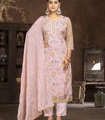 Pink colour ethnic suits for trendy party looks