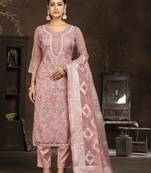 Pink colour ethnic suits for trendy party looks