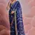 Ethnic Bandhej Printed Smart Embroidered Traditional Blue Saree