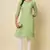 Ethnic pista colour thread chikankari embroidery work smart looking kurti