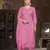 Pink colour smart embroidery work salwar kameez for festive looks