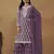 Beautiful and smart purple colour ethnic resham work sharara suit