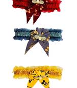  Cute Bow Elastic Hairband Set of 3