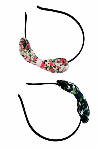  Cute bow Floral  Hairband Set of 2