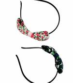  Cute bow Floral  Hairband Set of 2