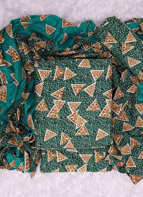Turquoise spun cotton winter collection unstitched suit with spun cotton dupatta 1