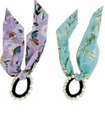   Elastics Scrunchies Pearl Hair Ties Bowknot Satin Chiffon