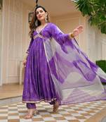 Women ethnic rayon latets collection kurta pant with chiffon dupatta set