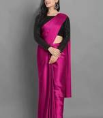 Bollywood Style Designer Satin Silk Saree Party Wear Saree Exclusive Saree With Sequence Work Blouse (Unstitched)