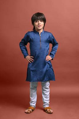 Vesham emblished kurta with pajama set for boys 1