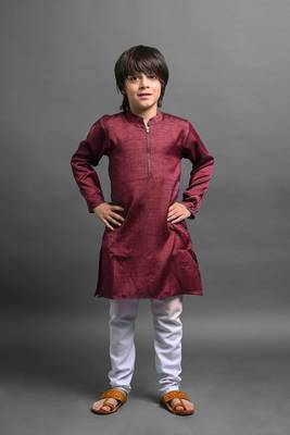 Vesham emblished kurta with pajama set for boys 1