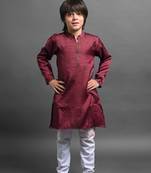 Vesham emblished kurta with pajama set for boys