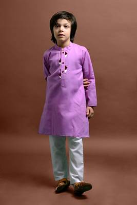 Vesham emblished kurta with pajama set for boys 1