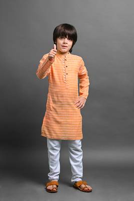 Vesham emblished kurta with pajama set for boys 1