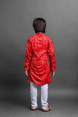 Vesham emblished kurta with pajama set for boys 3