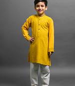Vesham embroidred kurta with pajama set for boys