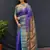 Bluejaccaurd work kanjivaram silk saree with blouse