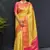Lemon jaccaurd work kanjivaram silk saree with blouse