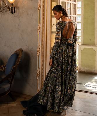 Mayra wild flower anarkali set 3