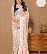 Vedant Vastram Women'S Georgette Printed Ready To Wear Saree 