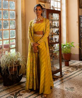 Yami yellow jacket pant set 1