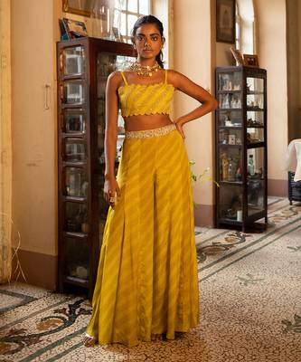 Yami yellow jacket pant set 3