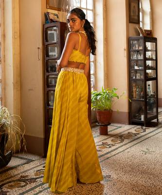 Yami yellow jacket pant set 4