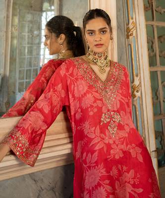 Riyah floral printed kurta set 2