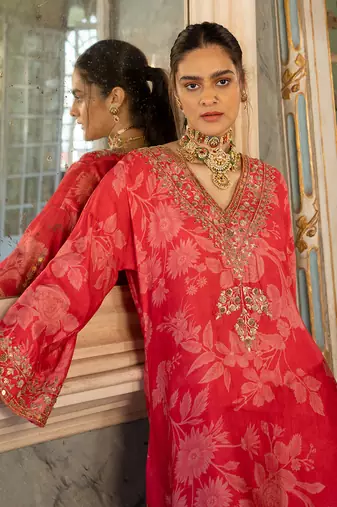 Riyah floral printed kurta set