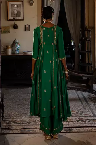 Punya emerald green kurta set