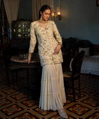 Amara jacquard sharara set 3