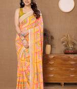Vedant Vastram Women'S Georgette Printed Ready To Wear Saree 