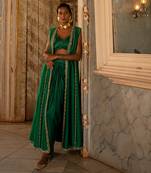 Ananya Green Jacket Set