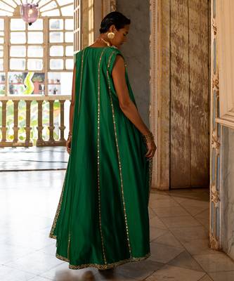 Ananya Green Jacket Set 3