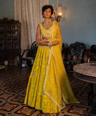 Ruya Yellow Lehenga Set 1