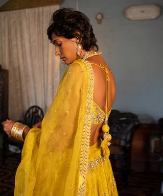 Ruya Yellow Lehenga Set 4