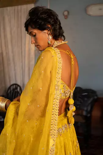 Ruya Yellow Lehenga Set