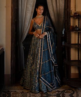Eila Blue Lehenga Set 1
