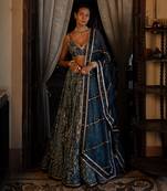 Eila Blue Lehenga Set