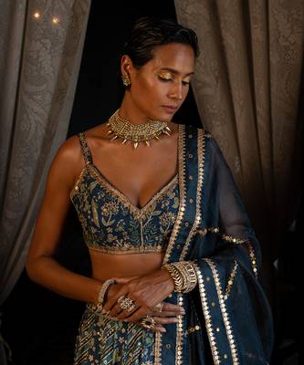 Eila Blue Lehenga Set 2