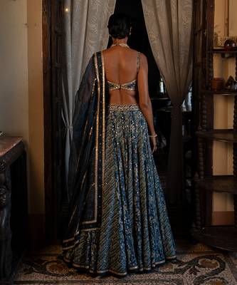 Eila Blue Lehenga Set 3